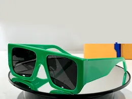 Gafas de sol grandes Lente de humo verde / negro Marco grande para hombre Sonnenbrille Shades Sunnies Gafas de sol UV400 Gafas con caja