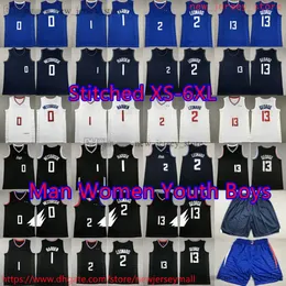 Personalizzato S-6XL 2 Kawhi Leonard Jersey 2024 New City Basket 13 Paul George Westbrook James Harden Maglie Pantaloncini cuciti Casa lontano Camicie sportive traspiranti