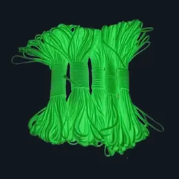 50M100M Dia4mm 9 Strand Core Paracord Multi Outdoor Luminous Parrelle Rope Camping Tent Bezpieczeństwo 240112