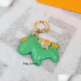 Fashion Luxury Mouse Accessories Designer Keychain Diamond Design Car Bag Hanging Charm Pony Key Ring Drop Delivery Dh7W1