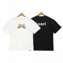 projektant mody T-shirt aksamitne skrzydła T-shirt liter drukujący mężczyźni Kobiety okrągły szyję koszulka