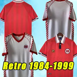 Retro NorwaIES soccer jerseys BERG 1984 1985 1998 1999 84 85 98 99 Tore Andre Flo BJORNEBYE home football shirt Haaland SOLSKJAER MINI REKDAL