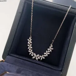 Collier de créateur de luxe en argent sterling, chaîne à breloques en cristal, ras du cou pour bijoux