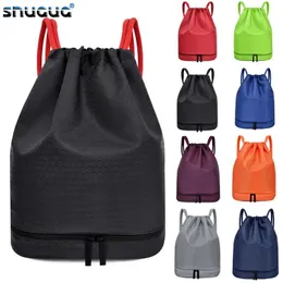 Bolsas con cordón para natación, mochila seca y húmeda, bolsas deportivas, hombro, viaje, piscina, playa, traje de baño, mochila impermeable para nadar