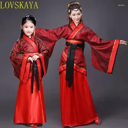 Palco desgaste hanfu crianças 2024 roupas chinesas tradicional dança plataforma vestido feminino adulto