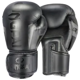 Kick boxningshandskar för vuxna män kvinnor pu karate muay thai guantes de boxeo fri kamp mma sanda utbildning vuxna barn utrustning 240112