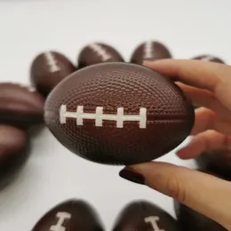9cm Mini Köpük Amerikan Futbol Rugby Balls Güvenlik Çocuk Kids Aile Açık Hava Oyunları Anaokulu Oyuncakları Hızlı Rebound 240112