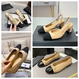 Tasarımcı Ballet Flats Ayakkabı Paris Ayakkabı Siyah Pembe Kadın Spor Ayakkabıları C Marka Ayakkabıları Kapitone Deri Ballet Ayakkabı Toe Toe Womens Resmi Deri Elbise Ayakkabı Retro