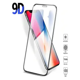 Displayschutzfolien aus gehärtetem Glas für iPhone 15 Pro Max 14 13 12 11 Pro Xs Max X XR 8 Samsung 9H Full Cover Glue mit Einzelhandelsverpackung 22 LL