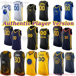 Anpassad spelarversion basket 30 Stephencurry Jersey Au Stitch 3 Chrispaul Garypayton Andrewwiggins Jonathankuminga Klaythompson Draymondgreen Mosesmoody