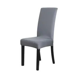 Krzesła obejmują spandex do jadalni solidne drukowane krzesło do kruszenia krzesełka na el bankiet ślub uniwersalny rozmiar Housse de Chaise 240113