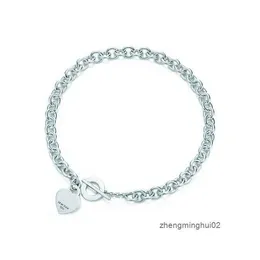 tiffanyanytiffaniness populaire en forme de coeur croix clé 925 en argent sterling collier bracelet femme bijoux à la mode simple Memorial Day fête de mariage collier