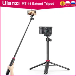 Kontakter ULANZI TRIPOD MT44 TRIFODS SMARTPHONE VLOG TRIFODS MED Cold Shoe Phone Mount Holder For Mobile Tative Camera Portable SLR