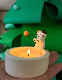 Bezaubernder Katzen-Kerzenhalter – perfekt für die Inneneinrichtung