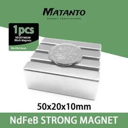 1/2/3/5/10/15/20st 50x20x10 N35 Super Strong Neodymium Magnets Block Permanent Magnet 50x20x10mm kraftfull magnet 50*20*10 240113