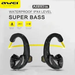 Наушники Awei A880BL Беспроводная Bluetooth-гарнитура Игровые наушники с шейным ремешком Спортивные наушники с открытым ухом Заушный крючок для езды на велосипеде Бег с NFC