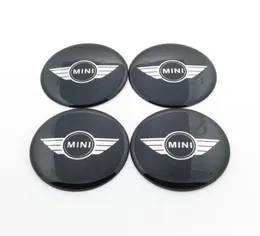 4PCSLOT 65mm Tire Wheel Center Caps Decal Stickers Emblem Epoxy Car Styling Mini1417993