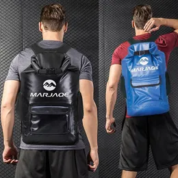 Sacos 7 cores 22l grande capacidade saco à prova dwaterproof água esporte ao ar livre natação mochila portátil dobrável acampamento saco seco das mulheres dos homens nova chegada