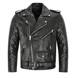 Jaqueta masculina de couro PU motocicleta fashion slim fit casaco de couro 240113