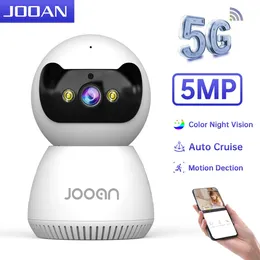 JOOAN 5MP P IP CAMERA 5G WIFI Home Security AI Tracking Video Surveillance Color Night Vision Smart Baby Monitor 240112