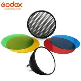Delar Godox ADS11 Color Gel Filter Honeycomb Grid +ADS2 Standardreflektor Mjuk diffusor för Witstro AD360 II AD180 AD200 AD200Pro
