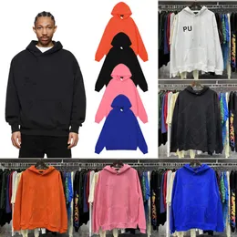 Tasarımcı Hoodies Kadın Erkek Sweatshirt Hoody Plow Homme Mor Marka Mektubu Aynı Renk İşlemeli Çift Uzun Kollu Külot Hoodie Sweatshirt