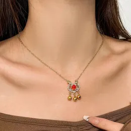 Pingente colares resina orelha sino borla animal clavicular corrente colar para mulheres moda jóias acessórios minimalistas