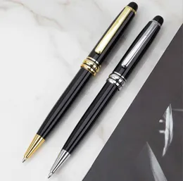 Ballpoint Pens Promotion Luxury Msk145 Black Resin Ballpoint Pen High Quality Writing Ball Point Pens Stationery School Office Suppl Dhgzd