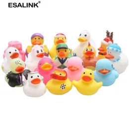 Esalink20105pcs casuale mini colorato galleggiante in gomma cricchetta piscina per acqua da bagno per bambini giocattoli divertenti per ragazze regali per ragazzi 202634558