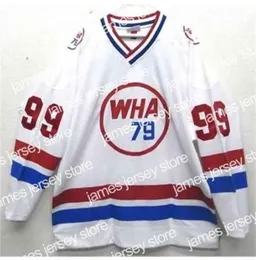 College Hockey Wears NIK1 99 Wayne Gretzky 1979 WHA All Star Hockey Jersey Hafted Dostosowanie dowolnego numeru i nazwy Jerse1989809