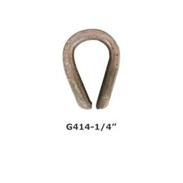 إنتاج الدُفعات للأمريكان G414 Steel Wire Rope Shimble