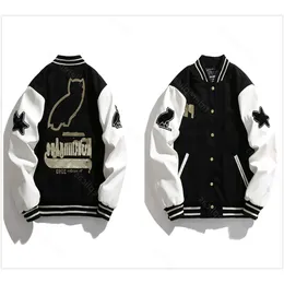 2023 Mens Designer Cotton Coat Baseball Jacket Windbreaker Windbreak Varsity Lightning Letter Stitching Single Breasted Color Block Stand 46