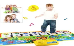 keyboard Touch Play Keyboard Musical Music Instrument Singing Gym Carpet Mat Kids Baby Gift musical toys for children8640540