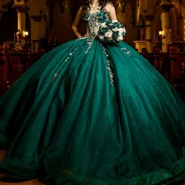 Sexig älskling bollklänning quincenara klänning 2024 Applique spetspärlor tull vestidos de 15 anos quinceanera xv brithday söt 16 klänning