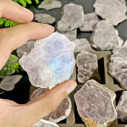 Regalo di festa Piastra di mica viola naturale lepidolite Trattamento pietra di cristallo Decorazione artigianale e minerale