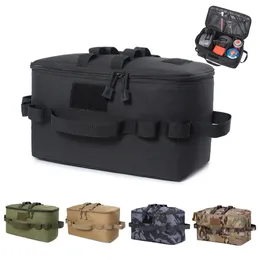 Camping Storage Bag picnic basket outdoor camping Lamps Gas Stove Canister Pot carry bag storage sack Picnic 240112