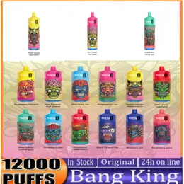 Original Bang Box 12000 Puff 12K Bang 12000 Disponible Vape Pen E Cigarett Kit 0% 2% 3% 5% förångare laddningsbart batterimesh spole Vape penna puffbarsy puff