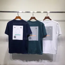 Tasarımcı Tshirt Moda Tişörtü Man için Taş Mens Giysileri Kısa Kollu Yuvarlak Boyun Saf Pamuk Hip Hop Moda Top Adası Gevşek Unisex Yüksek Kaliteli Yaz Tshirts