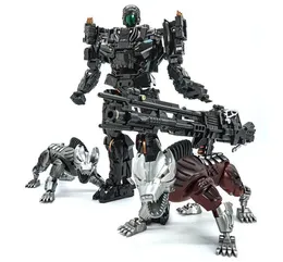 変換ロックダウンVT01 VT01 STELEJAW ALLOY METAL KOアクションフィギュアロボットビジュアルおもちゃ2匹の犬変形おもちゃギフト2012368476