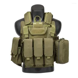 Jaquetas de caça colete multifuncional camuflagem molle gear masculino feminino equipamento de combate para ciclismo ao ar livre militar