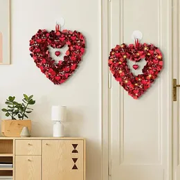 Flores decorativas dia dos namorados coração grinalda forma brilhante proposta confissão decoração de parede arte para celebração do festival