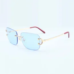 New factory direct luxury fashion sunglasses 4193830 simple large box claw metal ultra light sunglasses