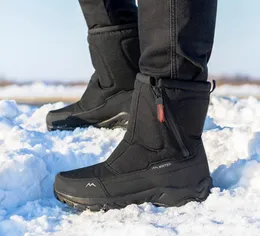 Schneestiefel für Damen, verdickt, für Herren und Damen, mit Plüsch-Isolierung, rutschfest, wasserdicht, kurze Röhre, große Baumwollschuhe, Sportschuhe