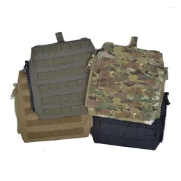 Hunting Jackets TW-P044 Delustering TwinFalcons Tactical MOLLE Zip-On Panel For Vest Military Zipper Pack Pouch Bag 500D Cordura