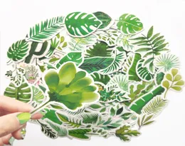 60Pcs Green Plant Monstera Banana Leaf Stickers Nonrandom For Car Bike Luggage Sticker Laptop Skateboard Motor Water Bottle Snowb2985392