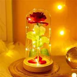 Galaxy Rose Ewiger Valentinstag für Geschenke, künstliche Blume, Hochzeitsgäste, Freundin, Souvenir, Geburtstagsparty, Gastgeschenke 240113