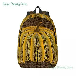 Bags Yayoi Kusama Pumpkin Canvas Backpacks for Men Women Waterproof College School Abstract Art Bag Printing Bookbag