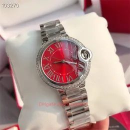 Orologi da donna di qualità eccellente 33mm 2813/2824 Movimento meccanico automatico Orologio con zaffiro bagliore notturno Orologio da polso con palloncino blu impermeabile profondo GD Factory-H41