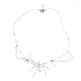 Colares de pingente vintage aranhas colar gótico pescoço jóias moda contas