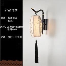 Wall Lamp Modern Style Crystal Antique Wooden Pulley Led Mount Light Living Room Decoration Accessories Turkish Merdiven